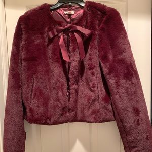 Maison Jules Burgundy Coat